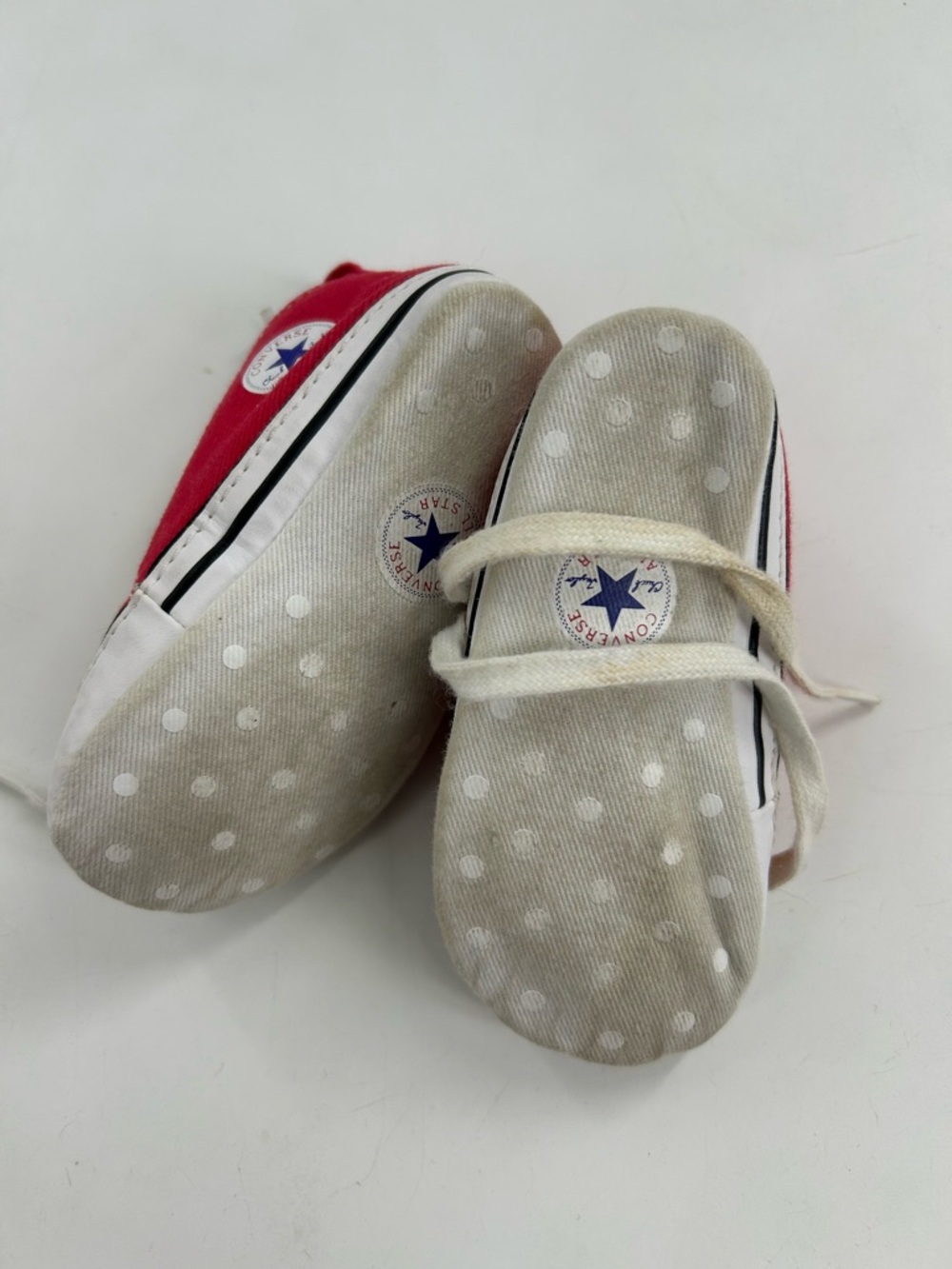 Baby Red Converse Lace-Up Sneakers - Picture 3 of 4